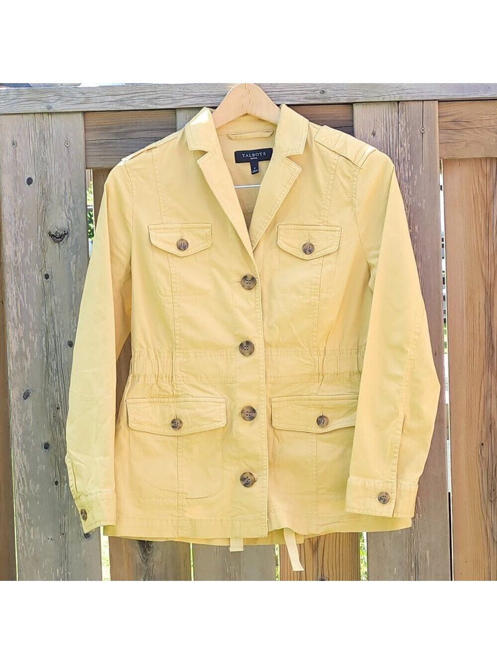 ATTRACTIVE TALBOTS Mustard Jacket Women's Size Small Petite